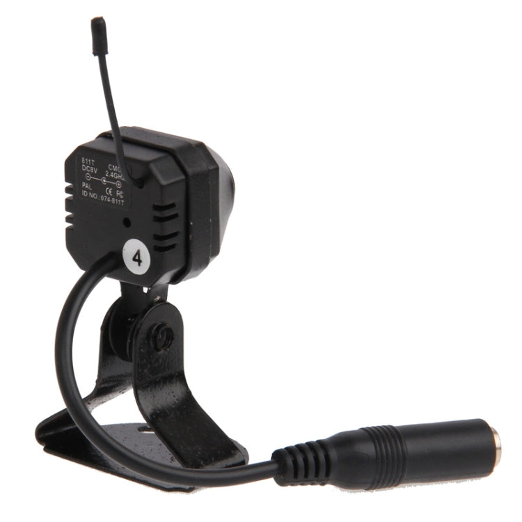 2.4GHz  Wireless Camera and Receiver, Built in Microphone for Audio Monitoring, Max Support 4 Cameras