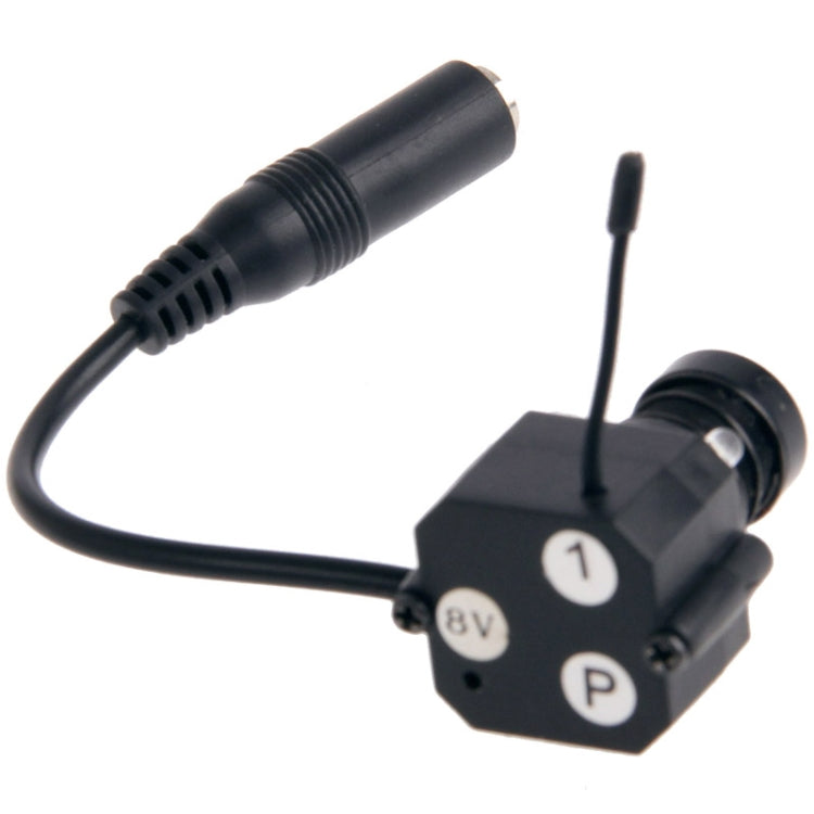 2.4GHz Wireless Receiver and Small Camera 4 LED, Built in Microphone for Audio Monitoring, Support Night Vision (Effective Range:3m), Max Support 4 Cameras(Black)