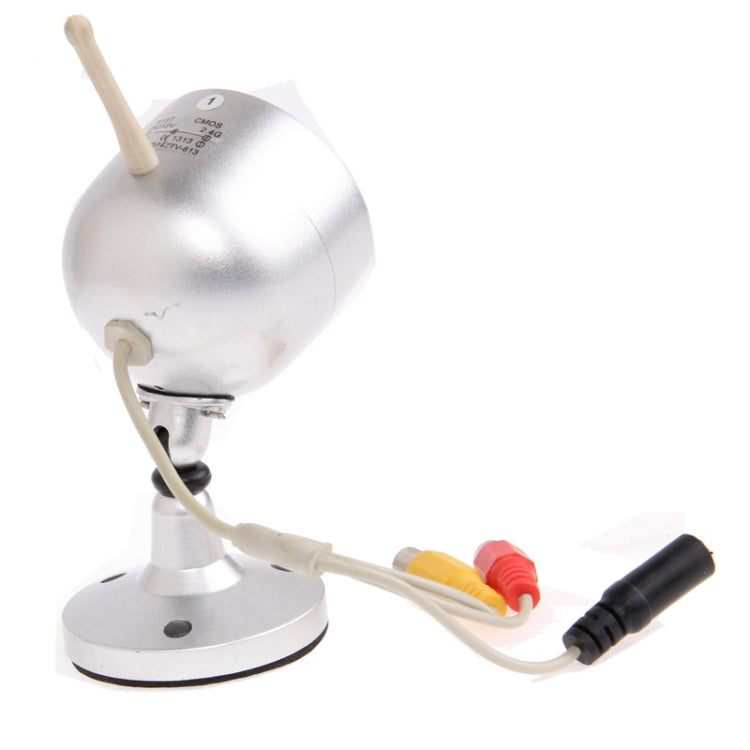 2.4GHz Wireless Receiver and Waterproof Camera 30 LED, Built in Microphone for Audio Monitoring, Support Night Vision (Effective Range:15m), Max Support 4 Cameras