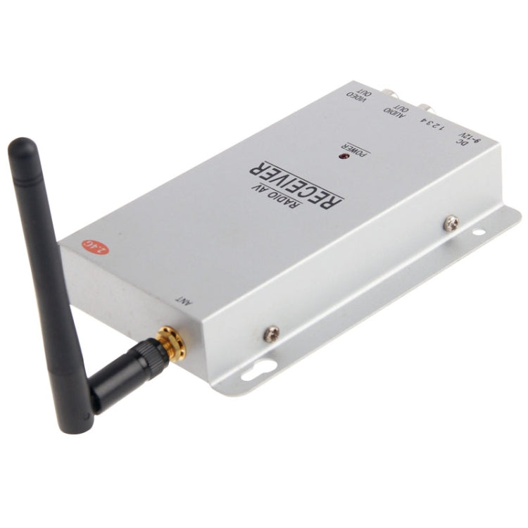 2.4G Wireless Receiver and Waterproof Camera 11 LED, Built in Microphone for Audio Monitoring, Support Night Vision (Effective Range:7m), Max Support 4 Cameras