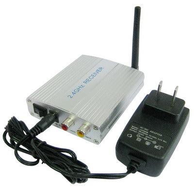 2.4G Wireless Hidden camera and receiver, built in microphone for audio monitoring,Max support 4 camera