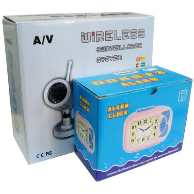 2.4G Wireless Hidden camera and receiver, built in microphone for audio monitoring,Max support 4 camera