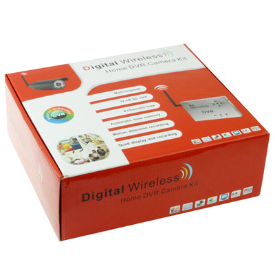 2.4GHz Wireless Home DVR Camera Kit, Support 4 Channels & SD Card, Motion Detection Recording Function