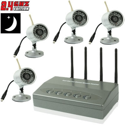 2.4GHZ 4 Channel Wireless Receiver, Support Night Vision function, Validity Distance: 150m (Open Distance), RC530A