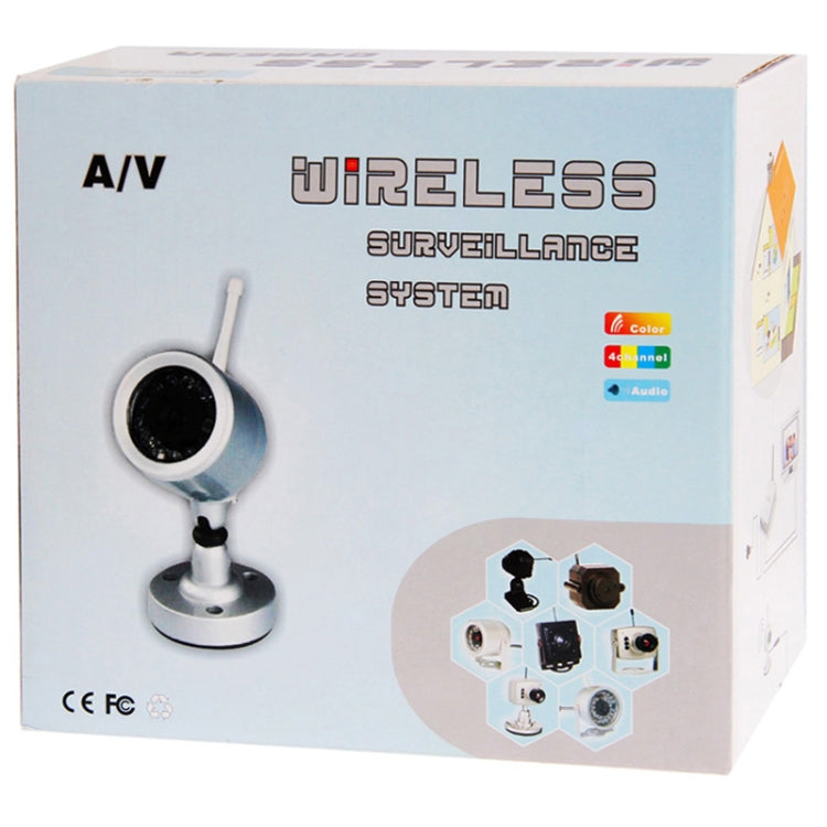 1.2G Wireless Receiver and Infrared Camera 4 LED, Adjustable Lens, Unobstructed Effective Range: 50m -100m