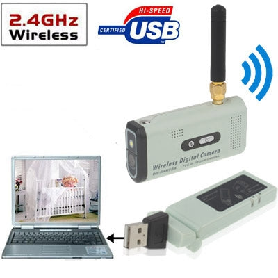 2.4GHz GFSK Wireless Digital Security Camera + USB Receiver