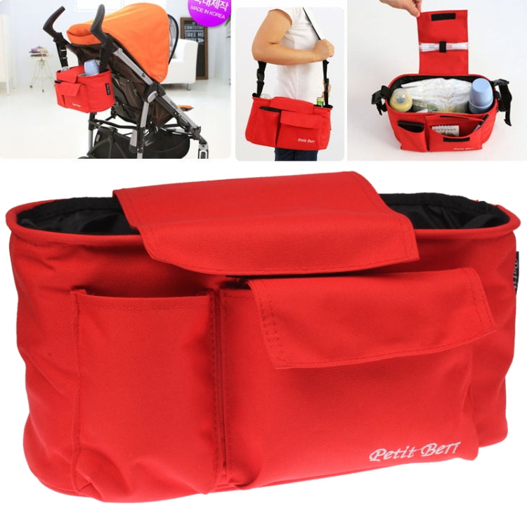 Multifunctional Nappy Bag / Mother Shoulder Bags Baby Carriage Bag(Red)