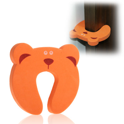 Cartoon Child Safety Gate Card / EVA Door Stopper(Orange)