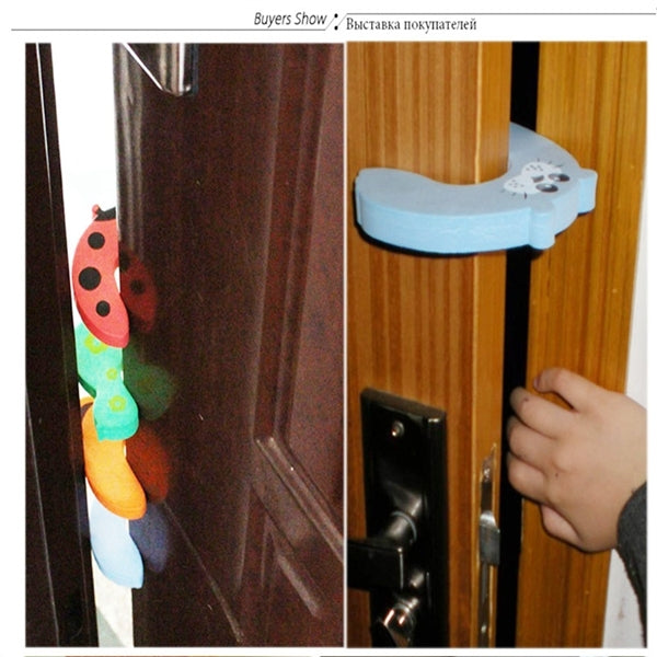 Cartoon Child Safety Gate Card / EVA Door Stopper(Yellow)