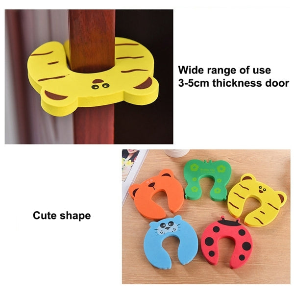 Cartoon Child Safety Gate Card / EVA Door Stopper(Green)