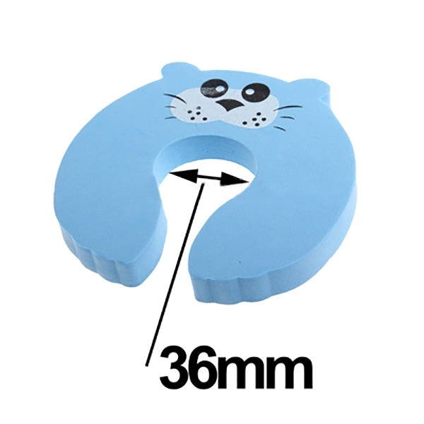 Cartoon Child Safety Gate Card / EVA Door Stopper(Baby Blue)