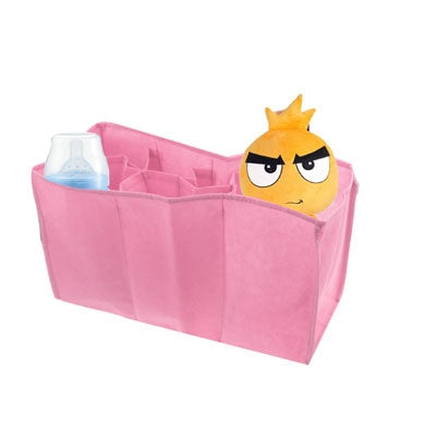 Non-Woven Fabric Mommy Diaper Bag with 6 Compartments(Pink)