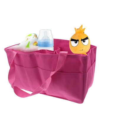 Double-Deck Thickened Non-Woven Fabric Mommy Diaper Hand Bag with 7 Compartments