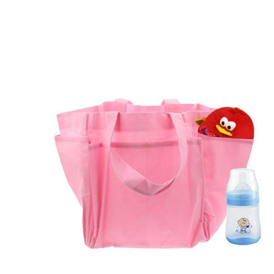 Non-Woven Fabric Mommy Diaper Hand Bag with 6 Outside Pockets
