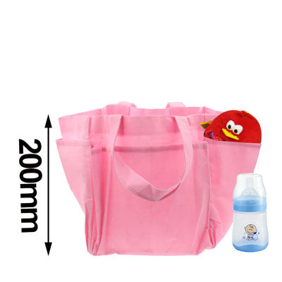 Non-Woven Fabric Mommy Diaper Hand Bag with 6 Outside Pockets