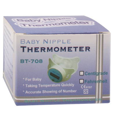 LCD Digital Infant Baby Temperature Nipple Thermometer(Blue)