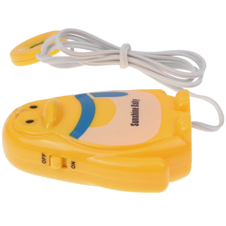 Lovely Penguin Style Wet Baby Alert Monitor Music Reminder Toy Monitoring Device(Yellow)