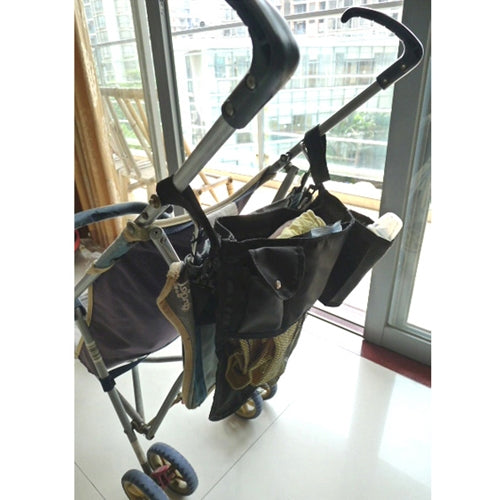 Dual-use Nappy Bag Mother Inclined-shoulder Bag / Baby Carriage Bag(Black)