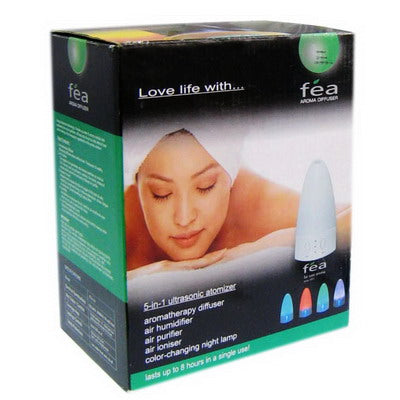 5 in 1 (Aromatherapy Diffuser, Air Humidifier, Air Purifier, Air Ionizer, Color Changing Night Lamp) Ultrasonic Aromatherapy Atomizer Humidifier