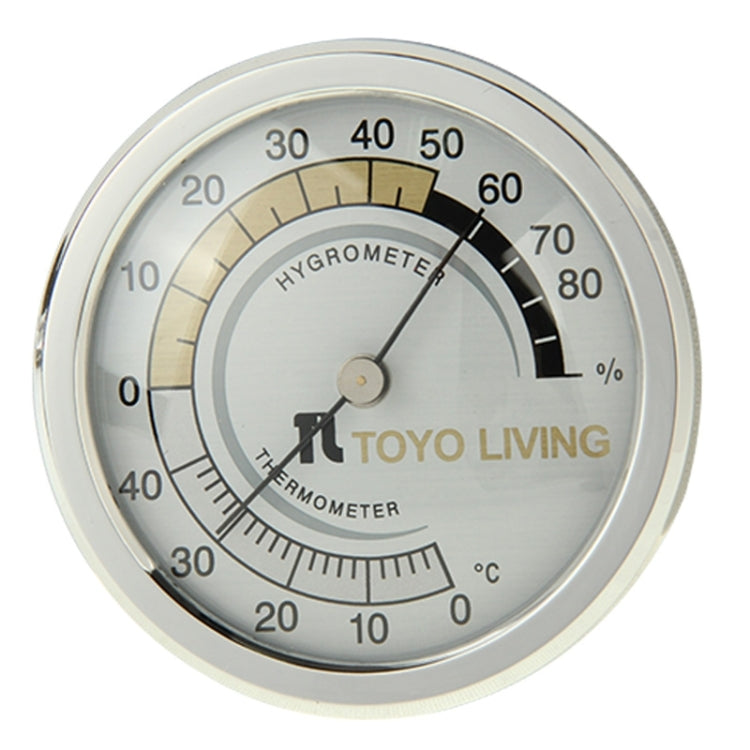 Indoor Thermometer and Hygrometer (TH123)(Silver)
