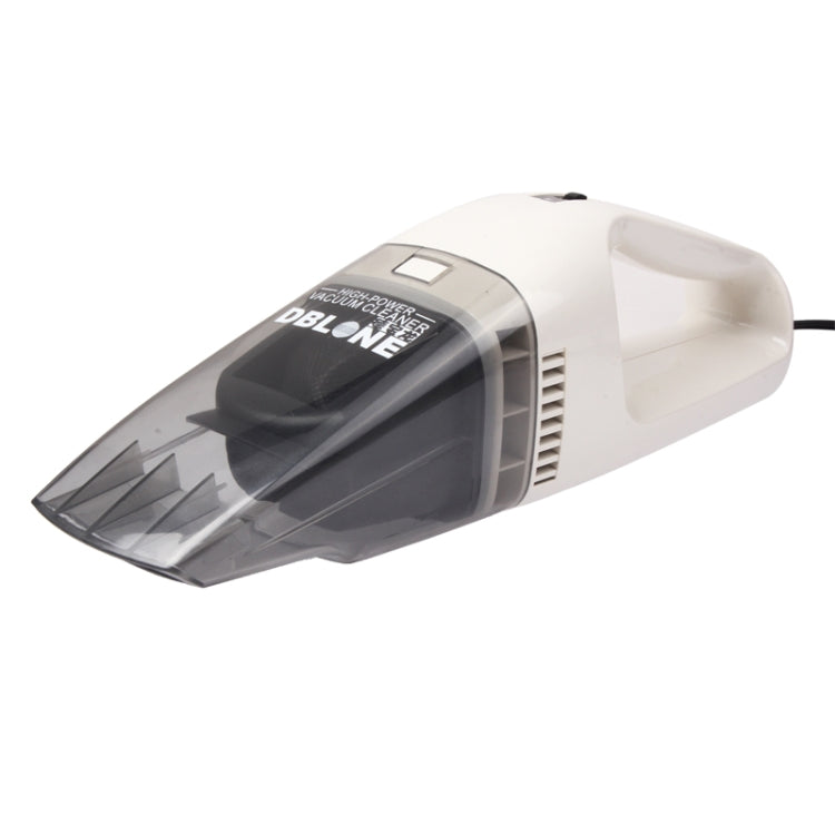 DBL-370 Mini DC 12V High-Power Wet and Dry Portable Car Vacuum Cleaner(White)
