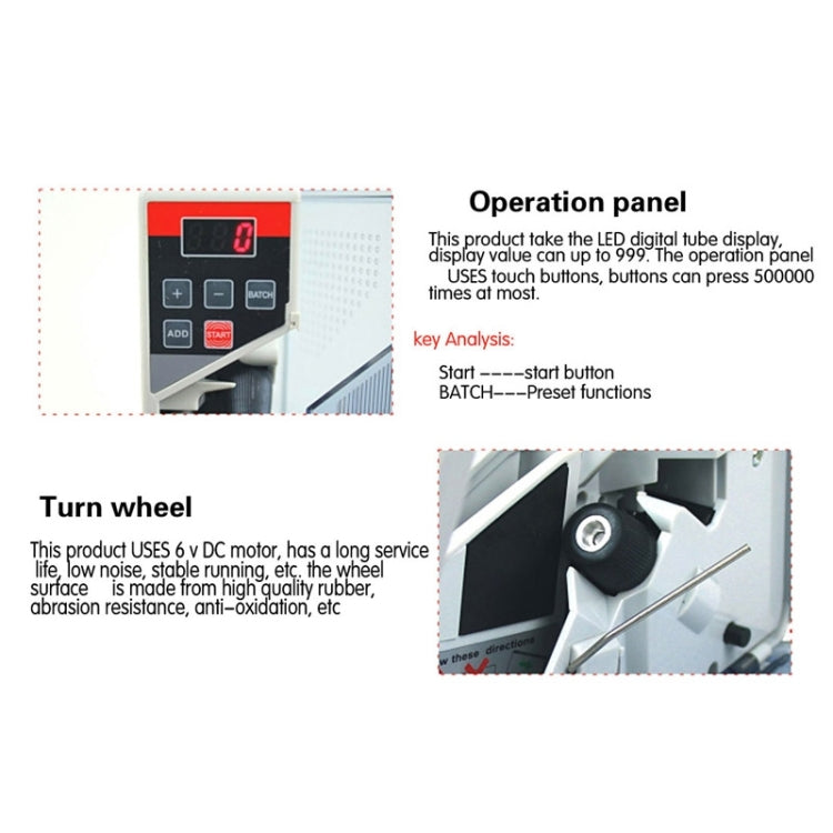 YBC-V40 Mini Portable Multi Paper Currency Counting Money Counter