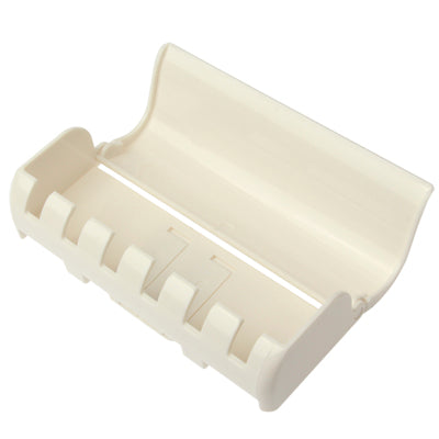 Wall-mounted Toothbrush Holder for 6 Brushes(White)