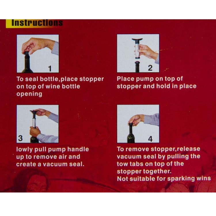 Wine Bottle Vacuum Sealer(Black)