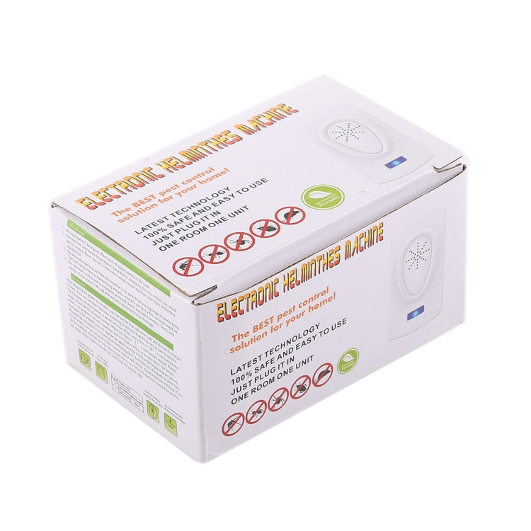 Electronic Helminthes Machine Repellent Mosquitoes Pest, Usefulness Area: 50-80 Square Meters, EU Plug(White)