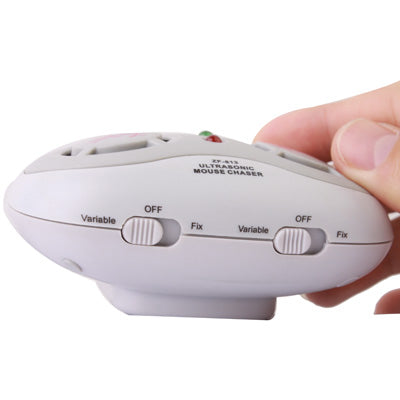 Dual Ultrasonic Sensor Mouse Chaser(White)