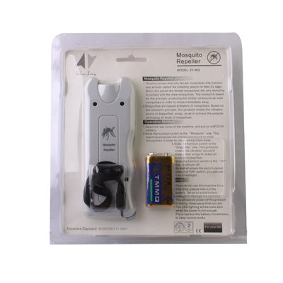 Ultrasonic Mosquito Repeller with 2 Flashlights(White)