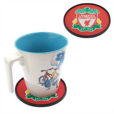 Liverpool Football Club Style PVC Cup Mat, Diameter: About 10cm