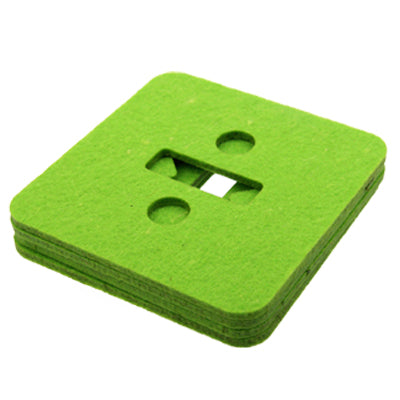 4 Green Life Mathematical Symbol Cup Mat / Sweet Cup Pad / Coaster(Green)