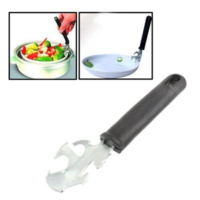 Stainless Steel Bowl Dish Clip Tongs(Black)