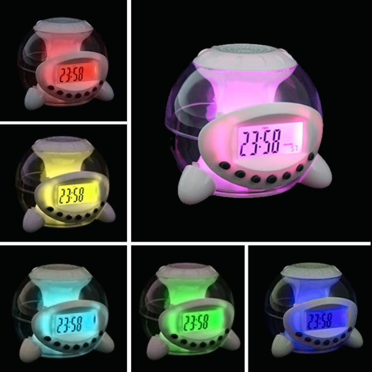 6 Color Natural Sound Calendar Thermometer Countdown(White)