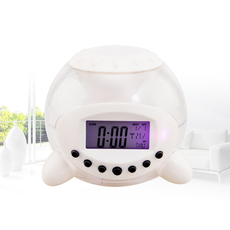 6 Color Natural Sound Calendar Thermometer Countdown(White)