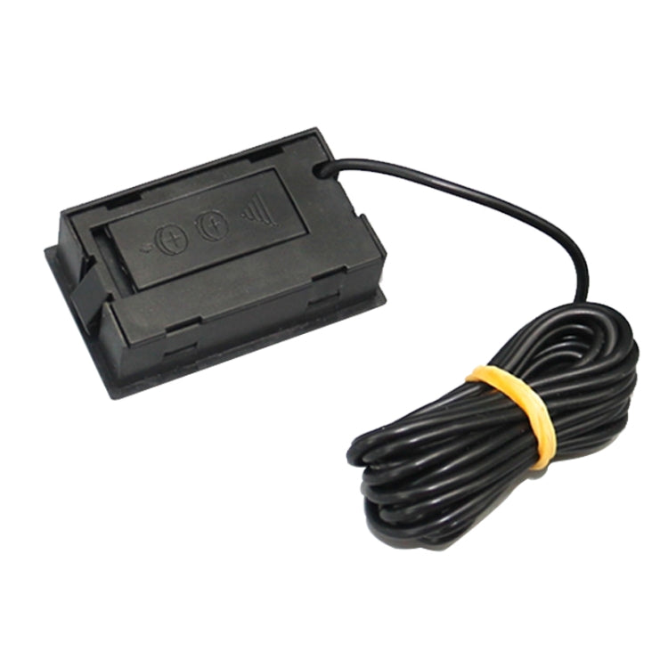 Mini LCD Digital Thermometer for Fridge Freezer, Insert Size 46mm x 26.6mm, Cable Length 1m(Black)