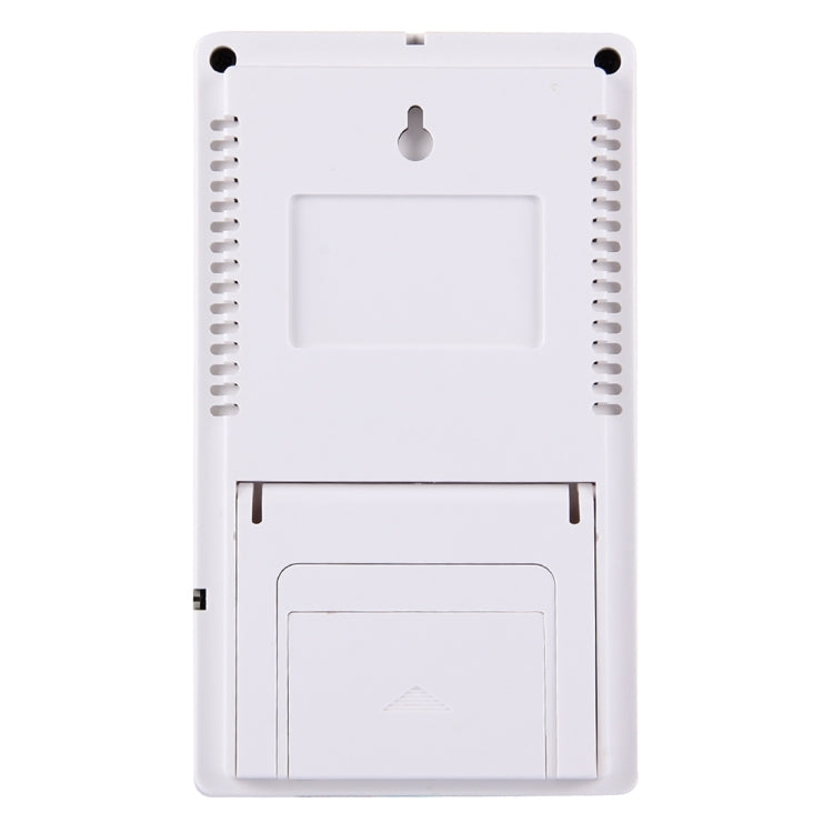 KT-903 Super Large LCD Digital Thermo-Humidity Meter with Clock & Calendar & Alarm Function(White)