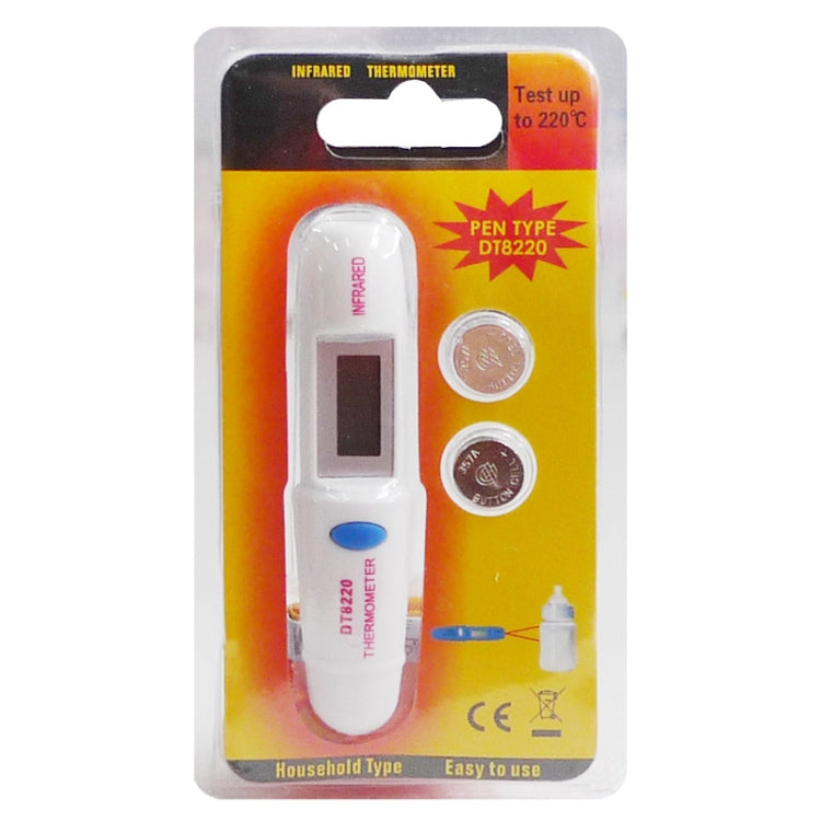 Pen Type Non-contact Infrared Thermometer, Temperature Range: -50 -220 Degree C (DT8220)(White)