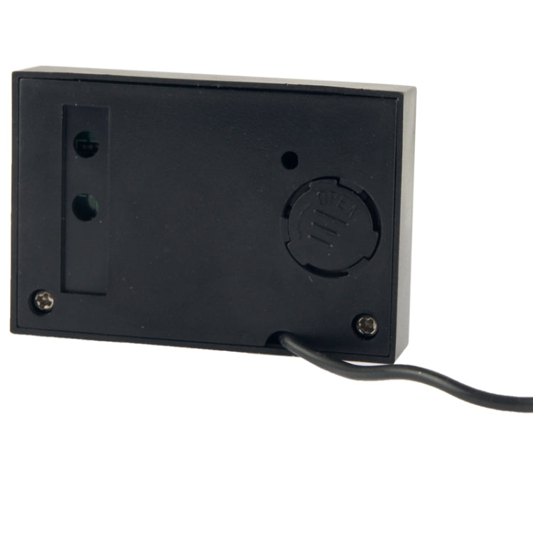 Dual Way (Indoor and Outdoor) LCD Digital Thermometer with Clock Display Function, TM-2 (Black)