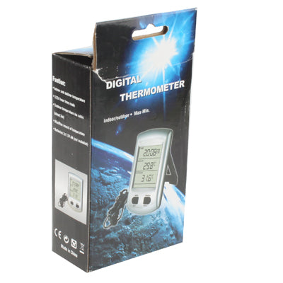 Indoor & Outdoor Thermometer with Clock / Calendar