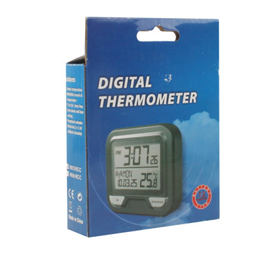 Digital Indoor Thermometer with Clock / Alarm / Calendar
