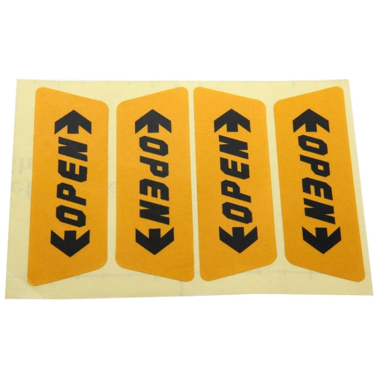 OPEN Pattern Safety Warning Car Sticker