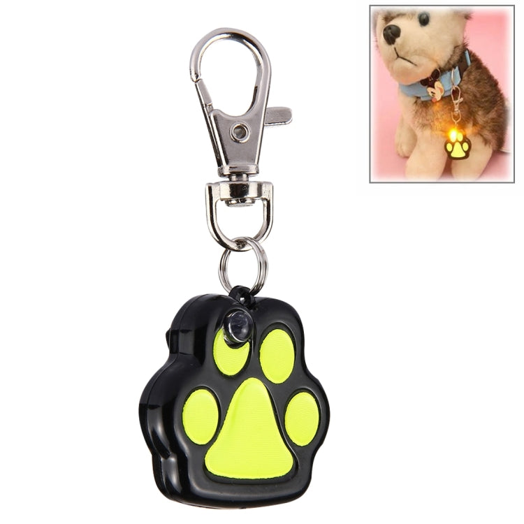Colorful LED Dog Paw Style Pet Safety Flash Pendant