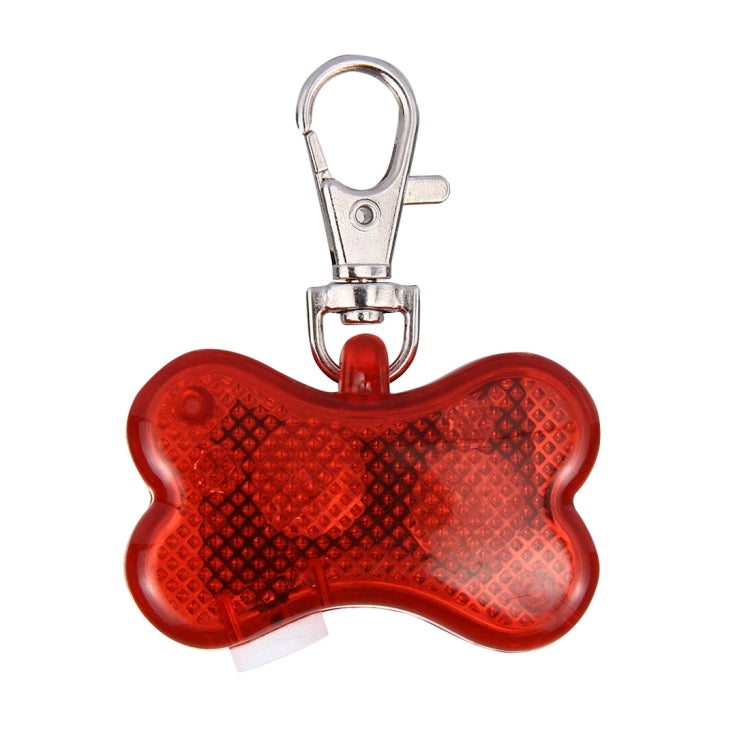 2 LED Bone Style Pet Safety Flash Pendant