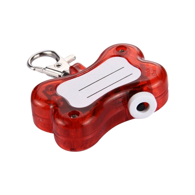 2 LED Bone Style Pet Safety Flash Pendant