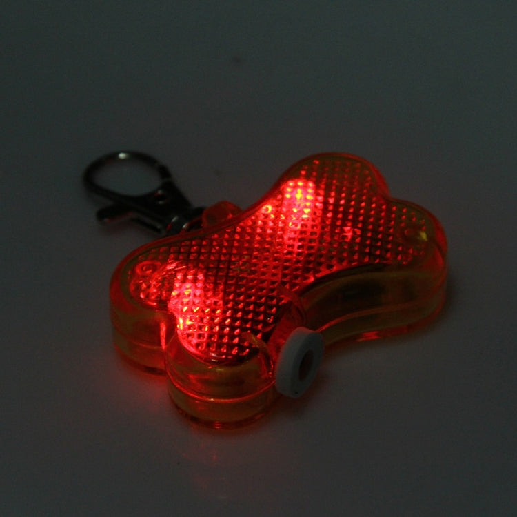 2 LED Bone Style Pet Safety Flash Pendant