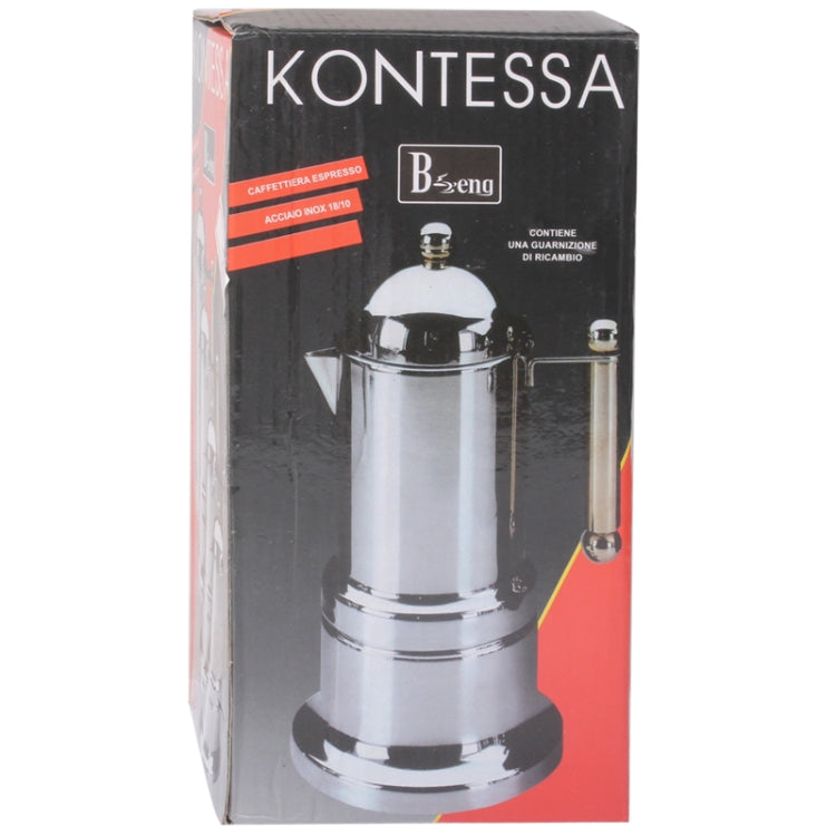 High Quality Stainless Steel Italian Coffee Maker(Silver)