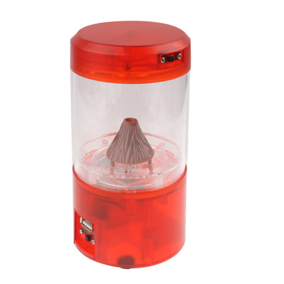 Mini USB Powered Red Light Fire Mountain Aquarium