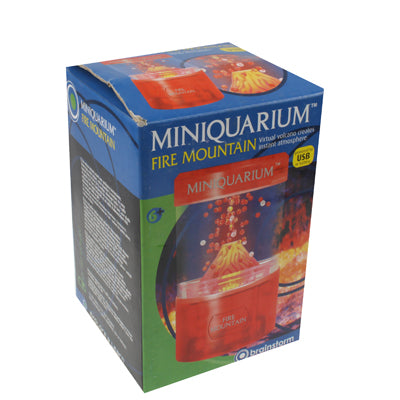 Mini USB Powered Red Light Fire Mountain Aquarium